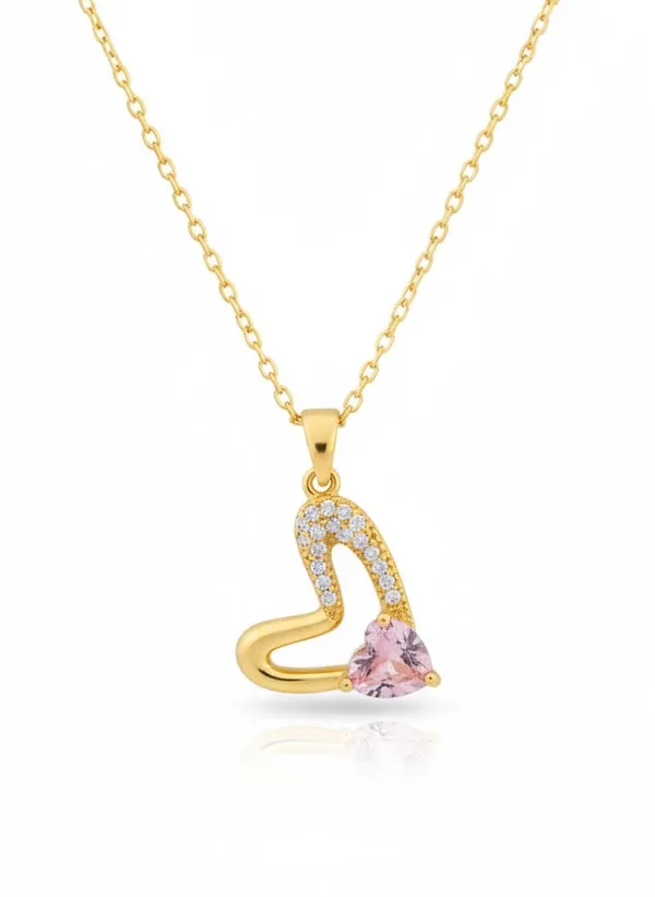 Gold_Serpentine_Heart_Necklace_For_Women